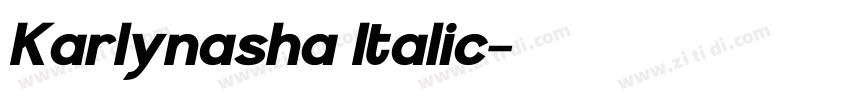 Karlynasha Italic字体转换